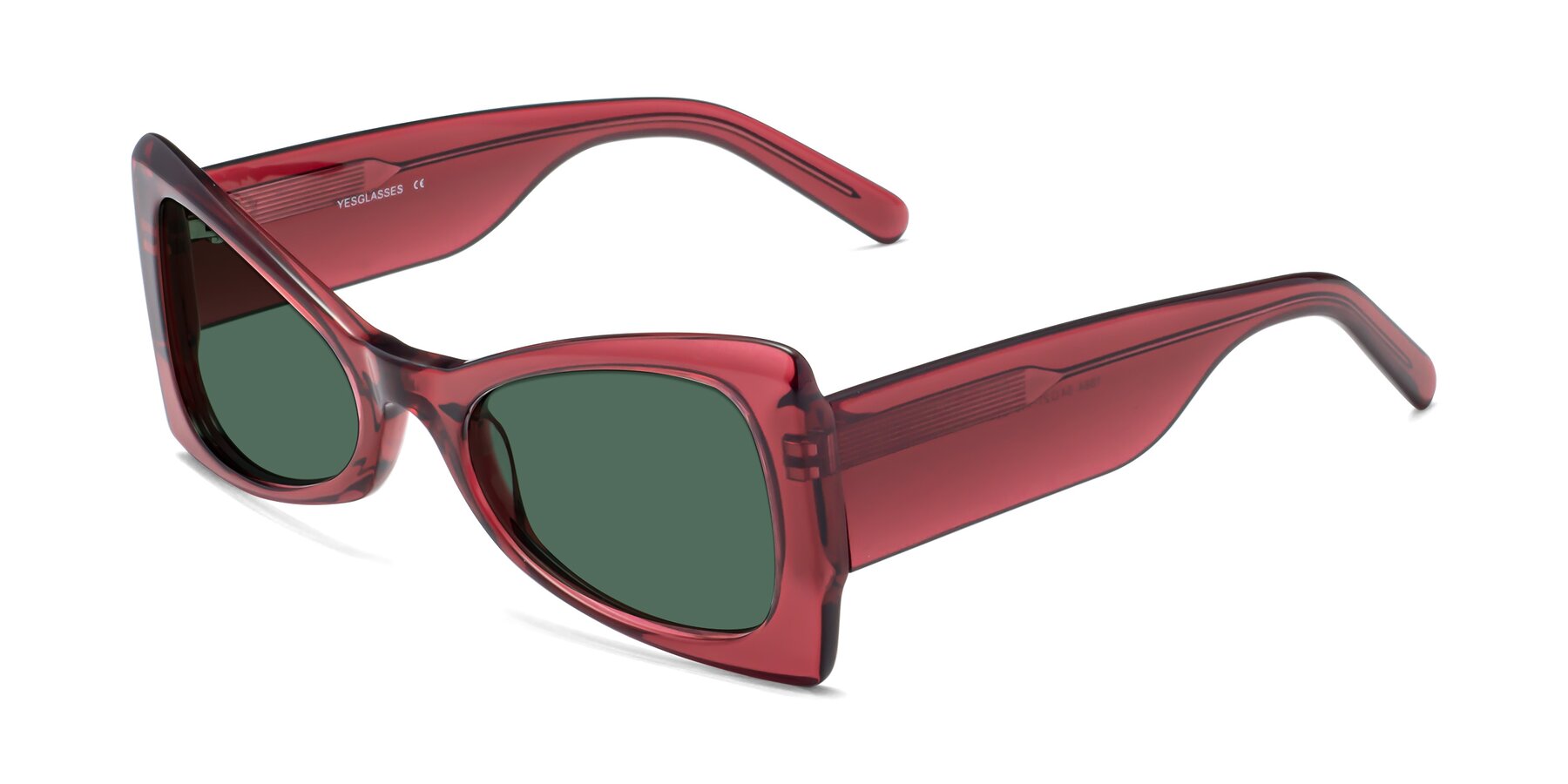 Angle of 1564 in Wine with Green Polarized Lenses