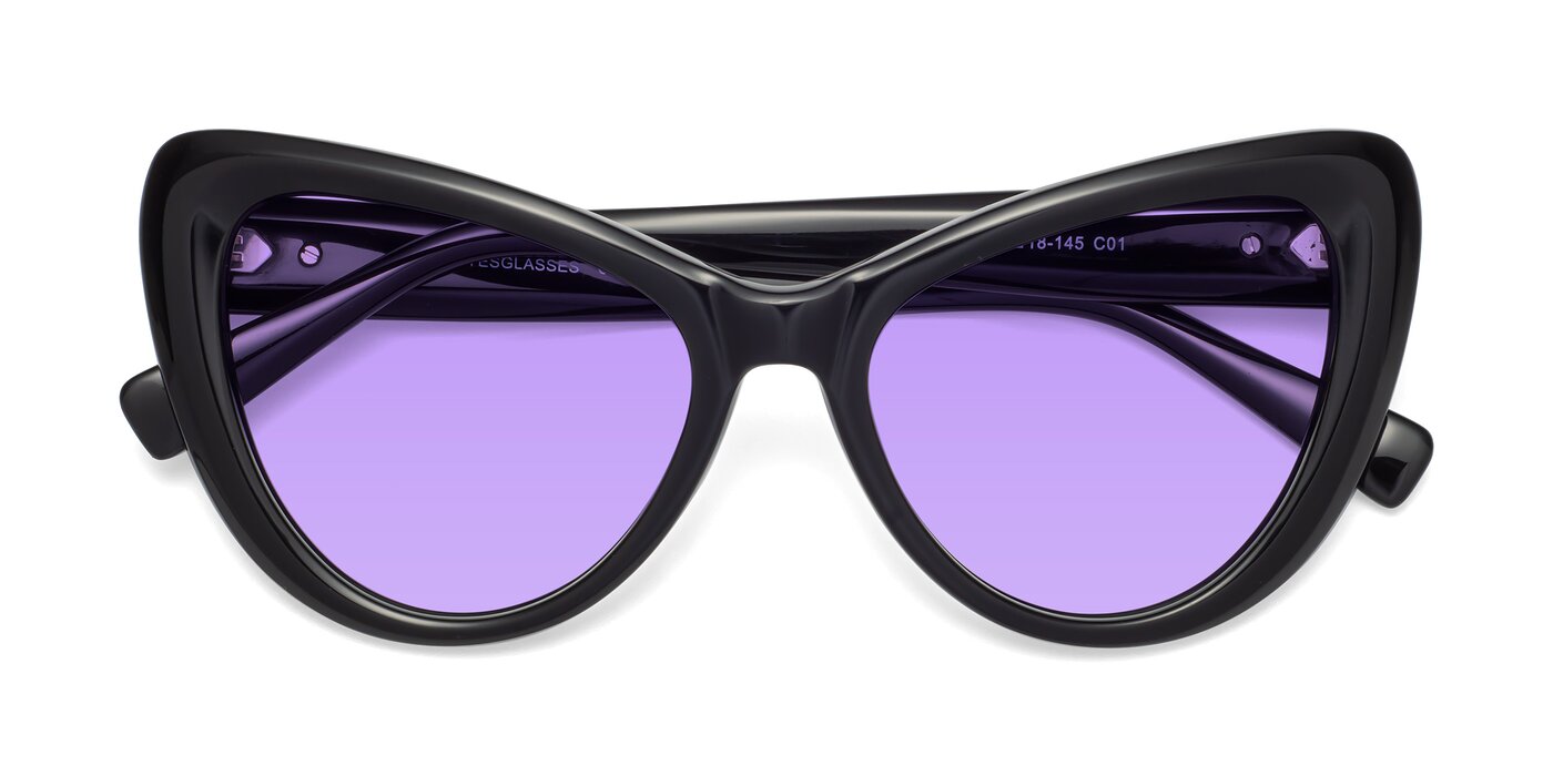 1574 - Black Tinted Sunglasses