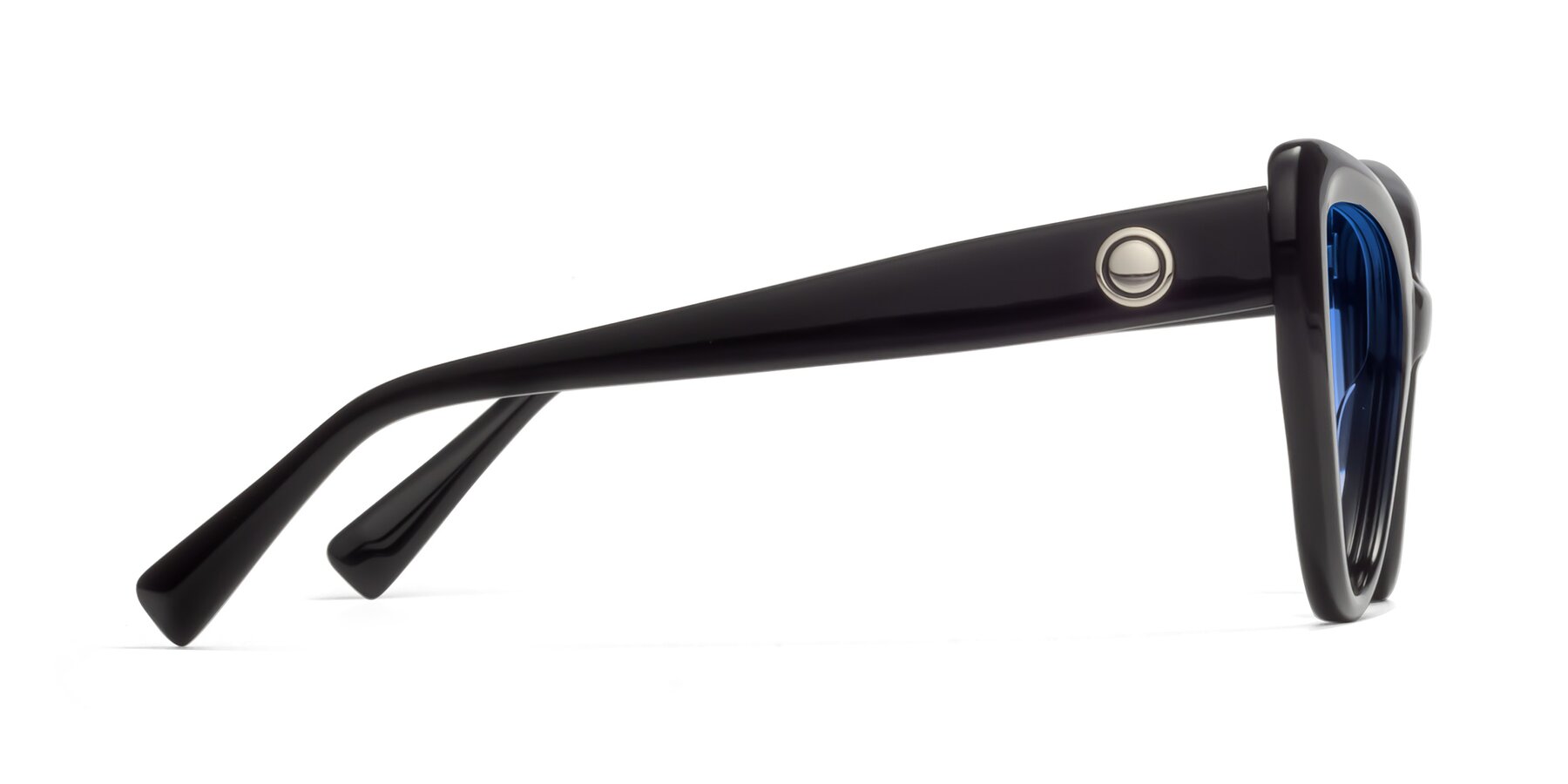 Side of 1574 in Black with Blue Gradient Lenses