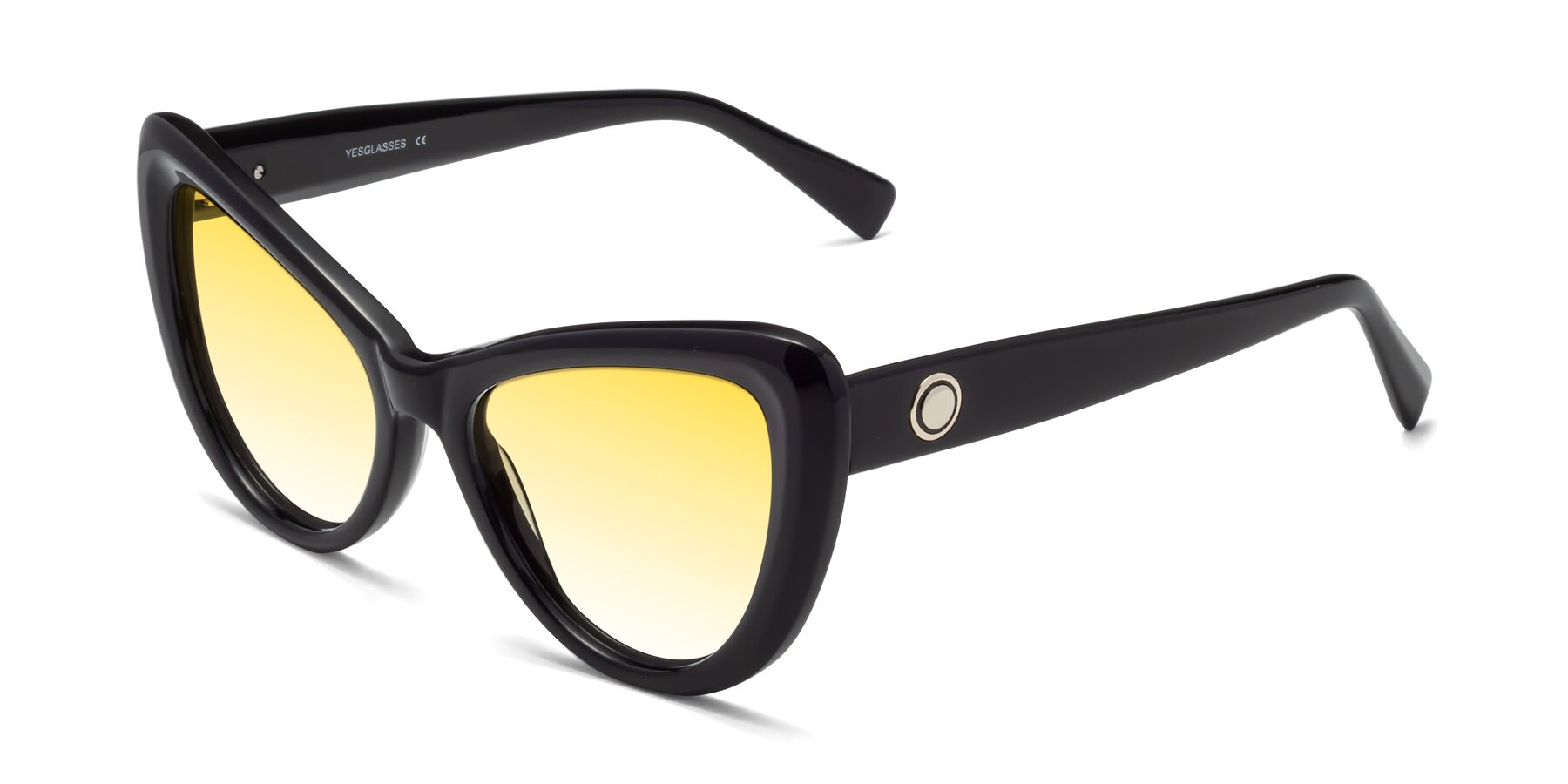 Angle of 1574 in Black with Yellow Gradient Lenses