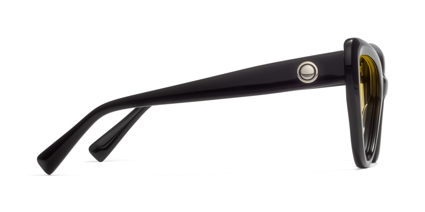 Side of 1574 in Black with Yellow Gradient Lenses