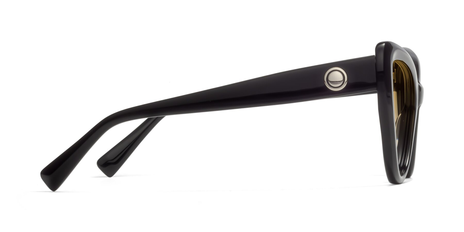 Side of 1574 in Black with Champagne Gradient Lenses