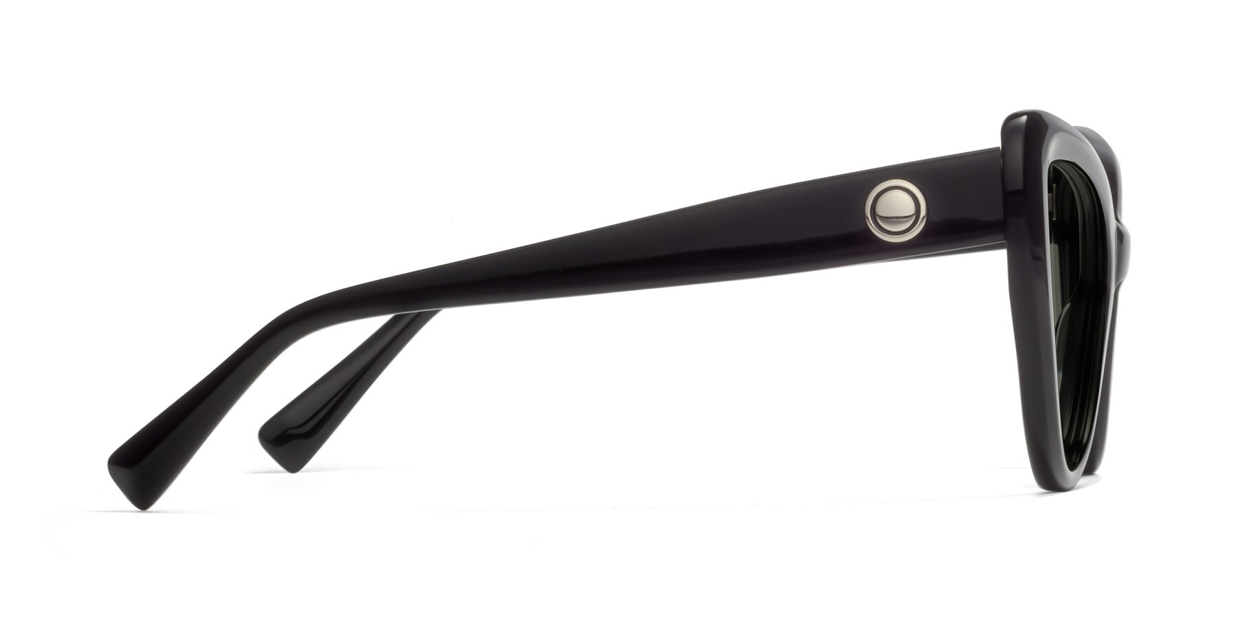Side of 1574 in Black with Gray Polarized Lenses