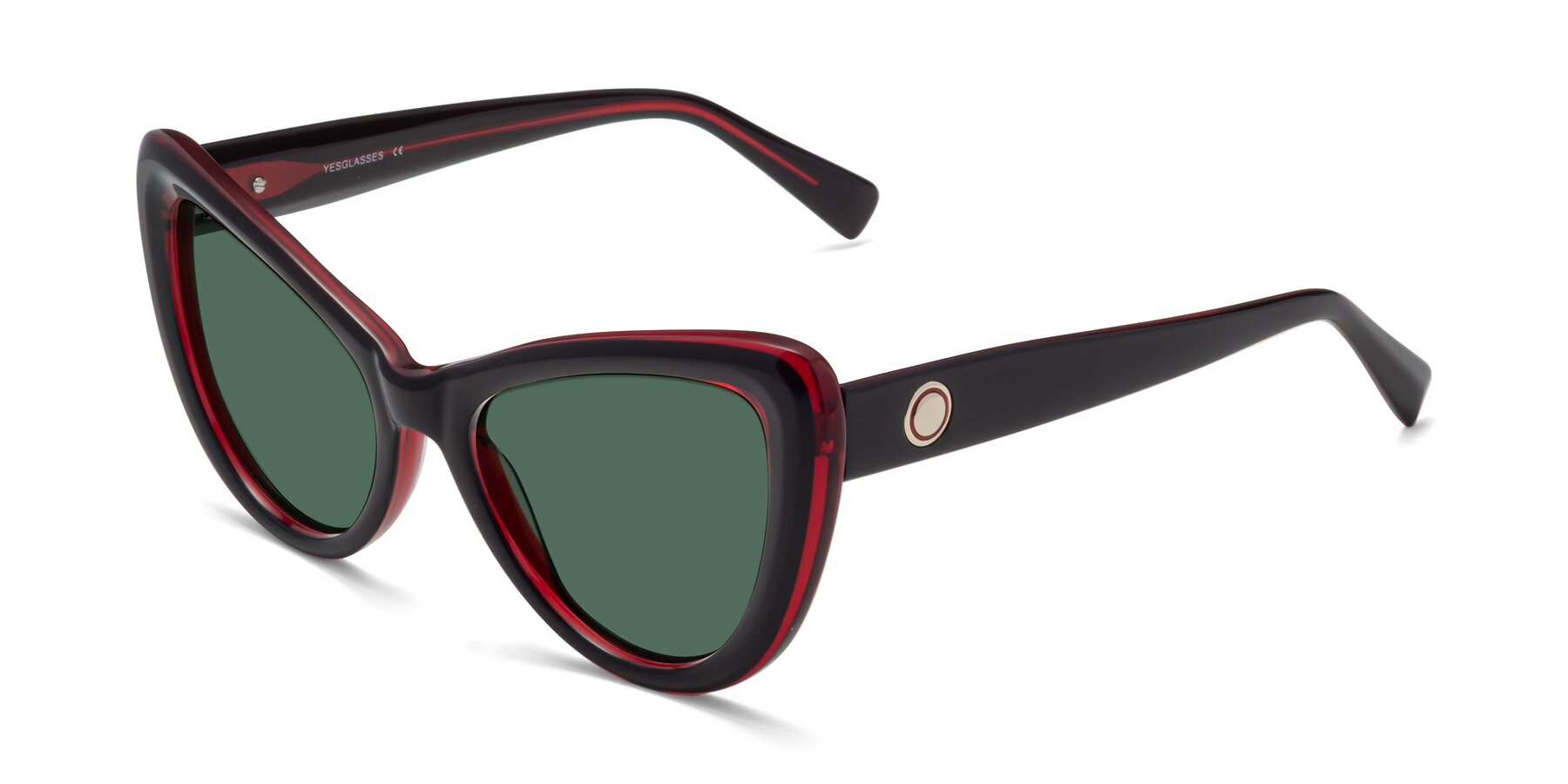 Angle of 1574 in Black-Wine with Green Polarized Lenses