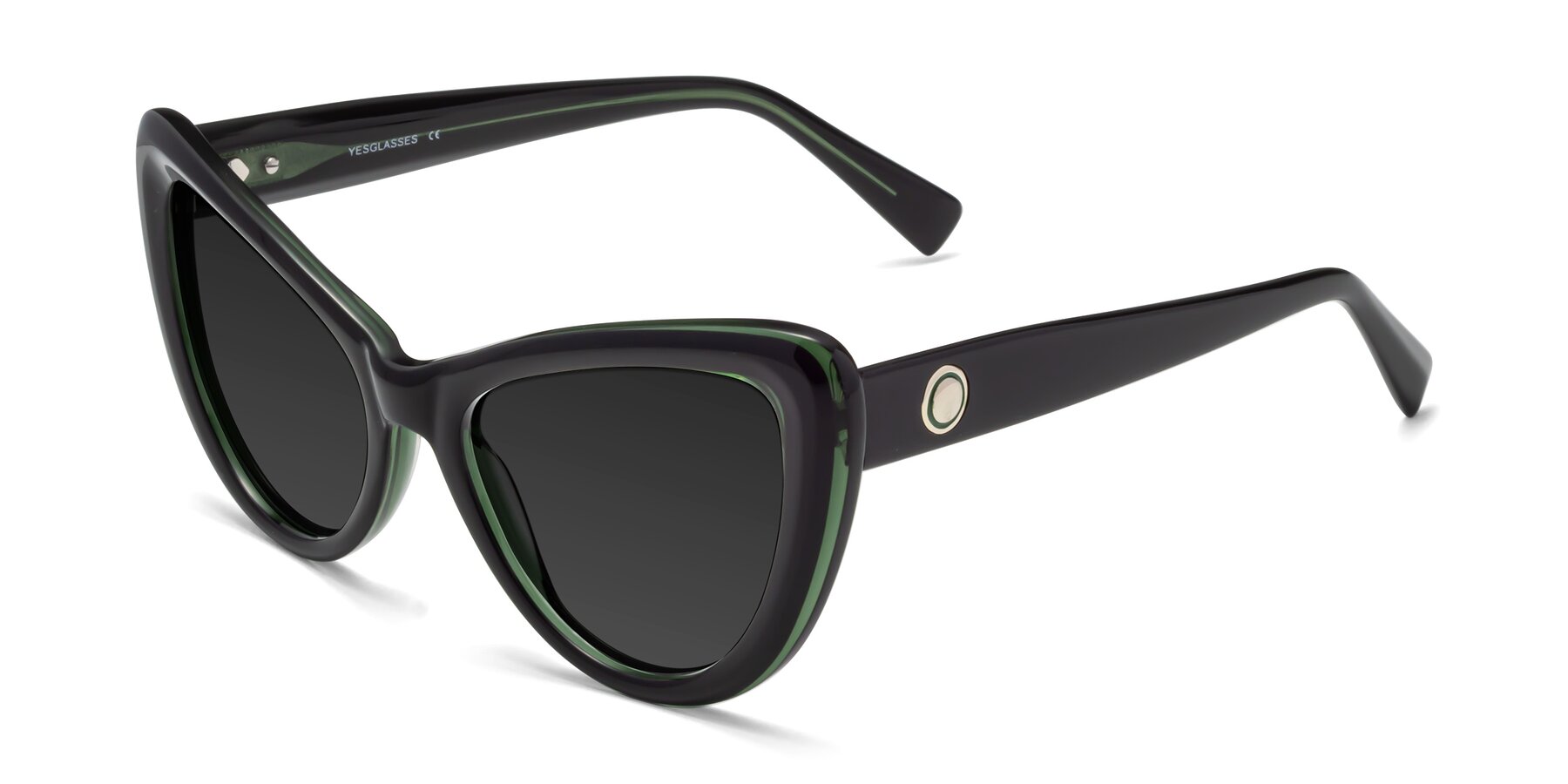 Angle of 1574 in Black-Green with Gray Polarized TAC Lenses
