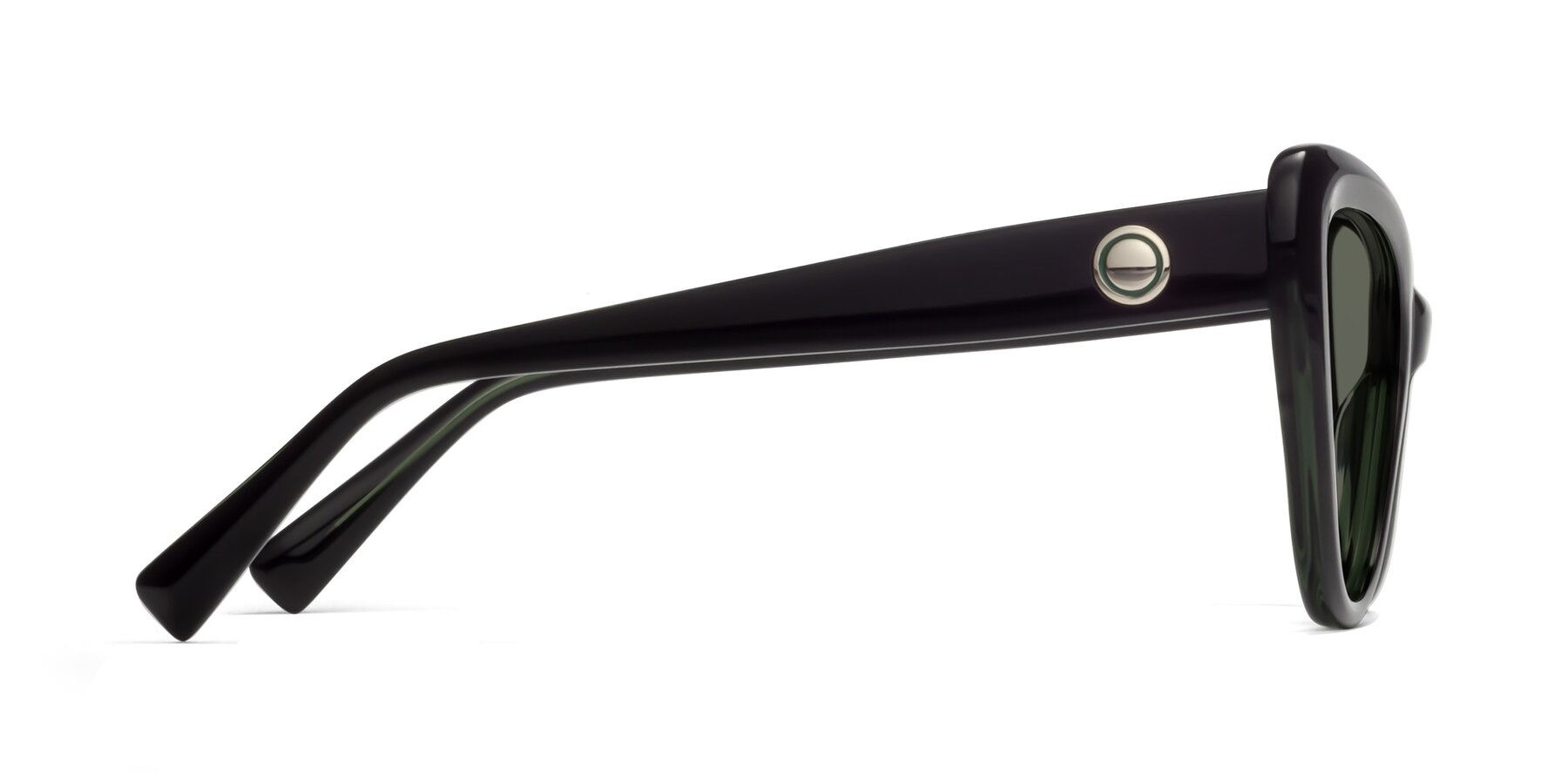 Side of 1574 in Black-Green with Gray Polarized Lenses