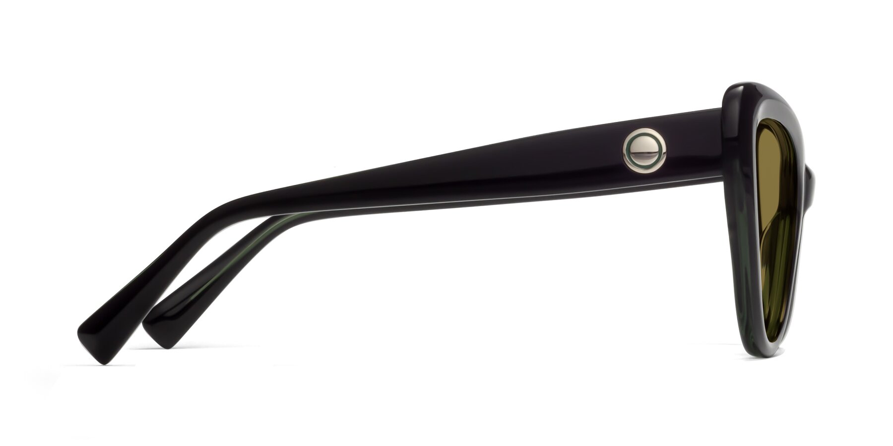 Side of 1574 in Black-Green with Brown Polarized Lenses