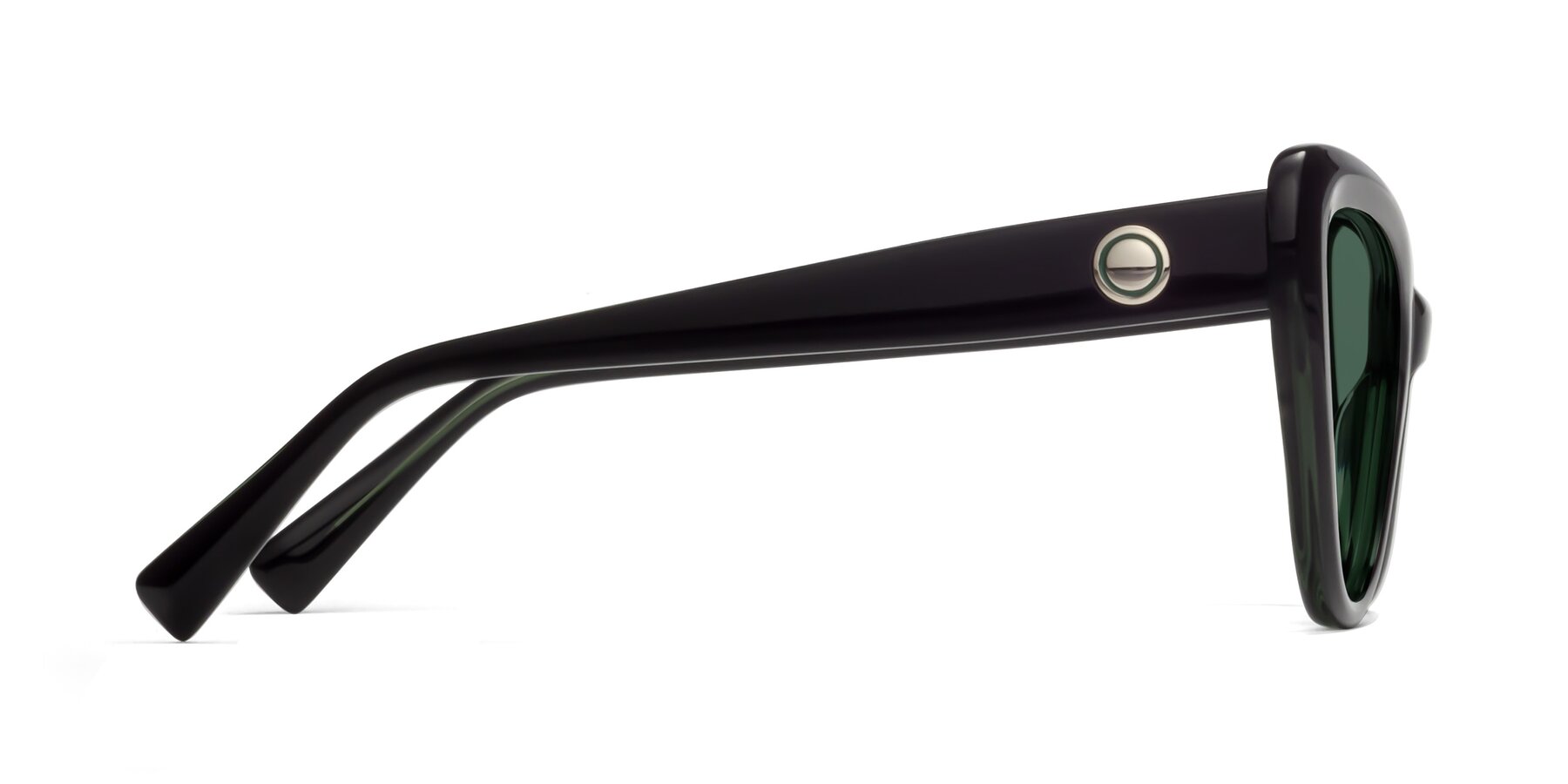 Side of 1574 in Black-Green with Green Polarized Lenses
