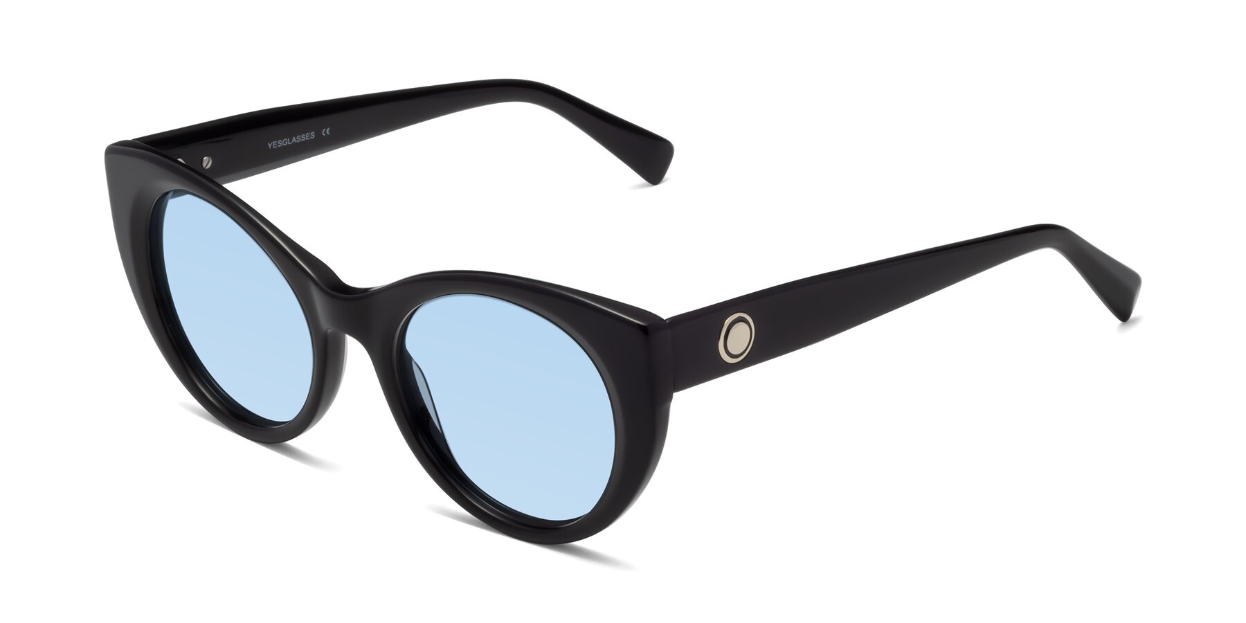Angle of 1575 in Black with Light Blue Tinted Lenses