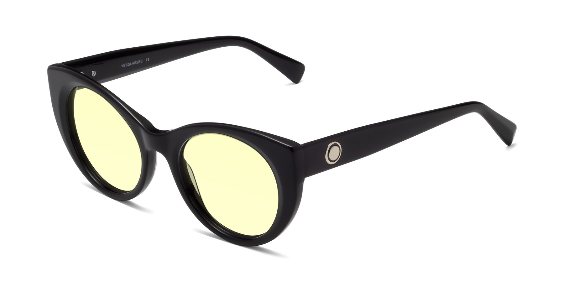 Angle of 1575 in Black with Light Yellow Tinted Lenses