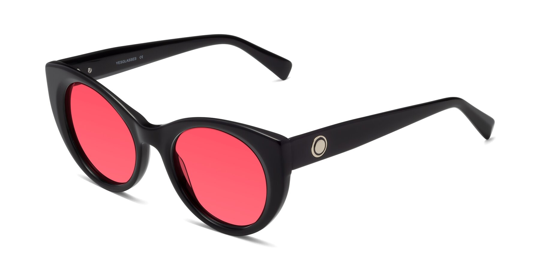 Angle of 1575 in Black with Red Tinted Lenses