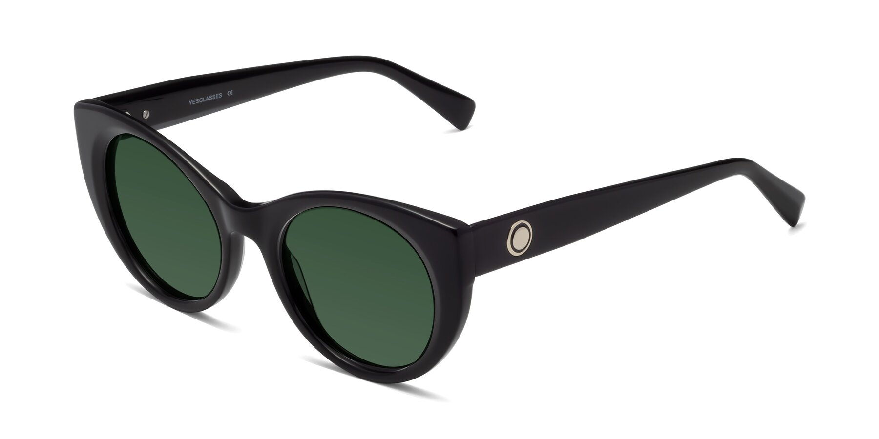 Angle of 1575 in Black with Green Tinted Lenses