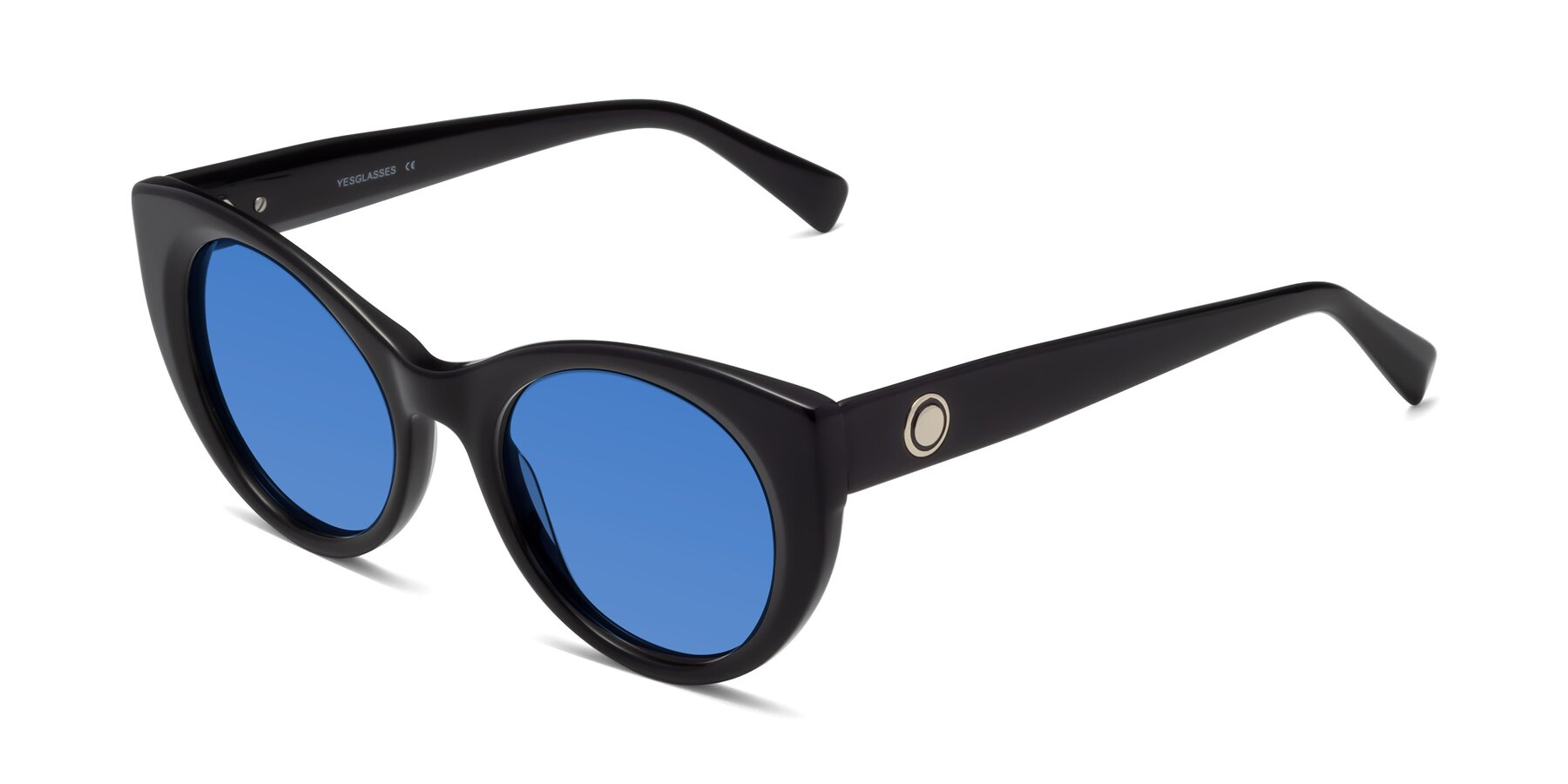 Angle of 1575 in Black with Blue Tinted Lenses