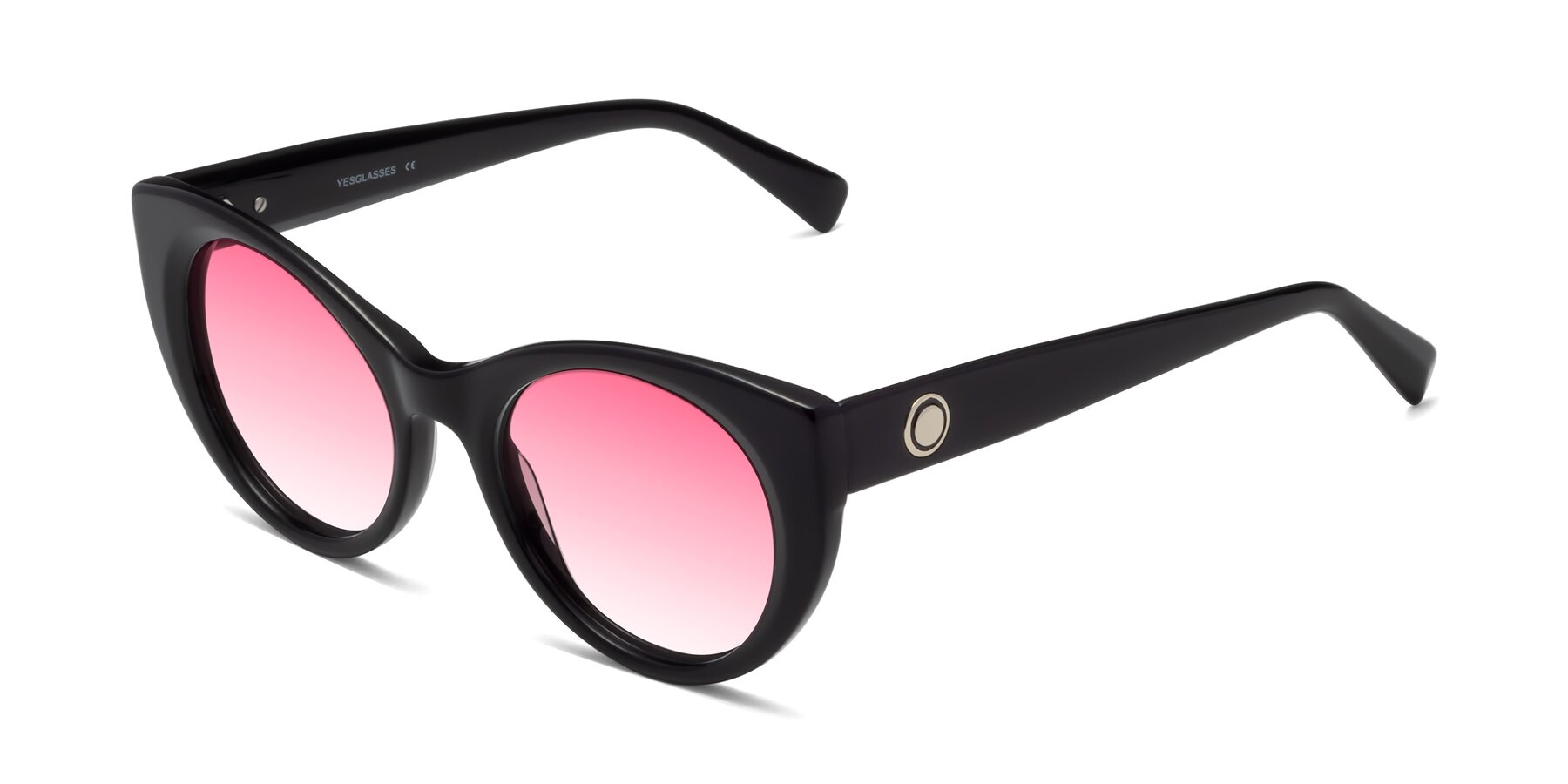 Angle of 1575 in Black with Pink Gradient Lenses