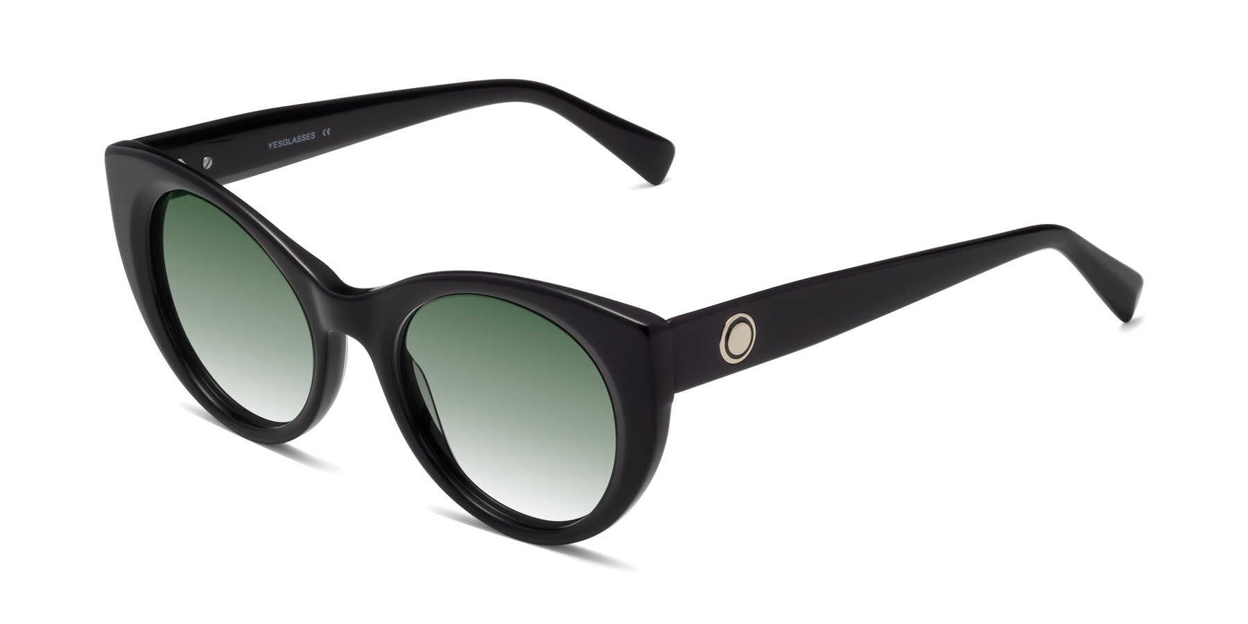 Angle of 1575 in Black with Green Gradient Lenses