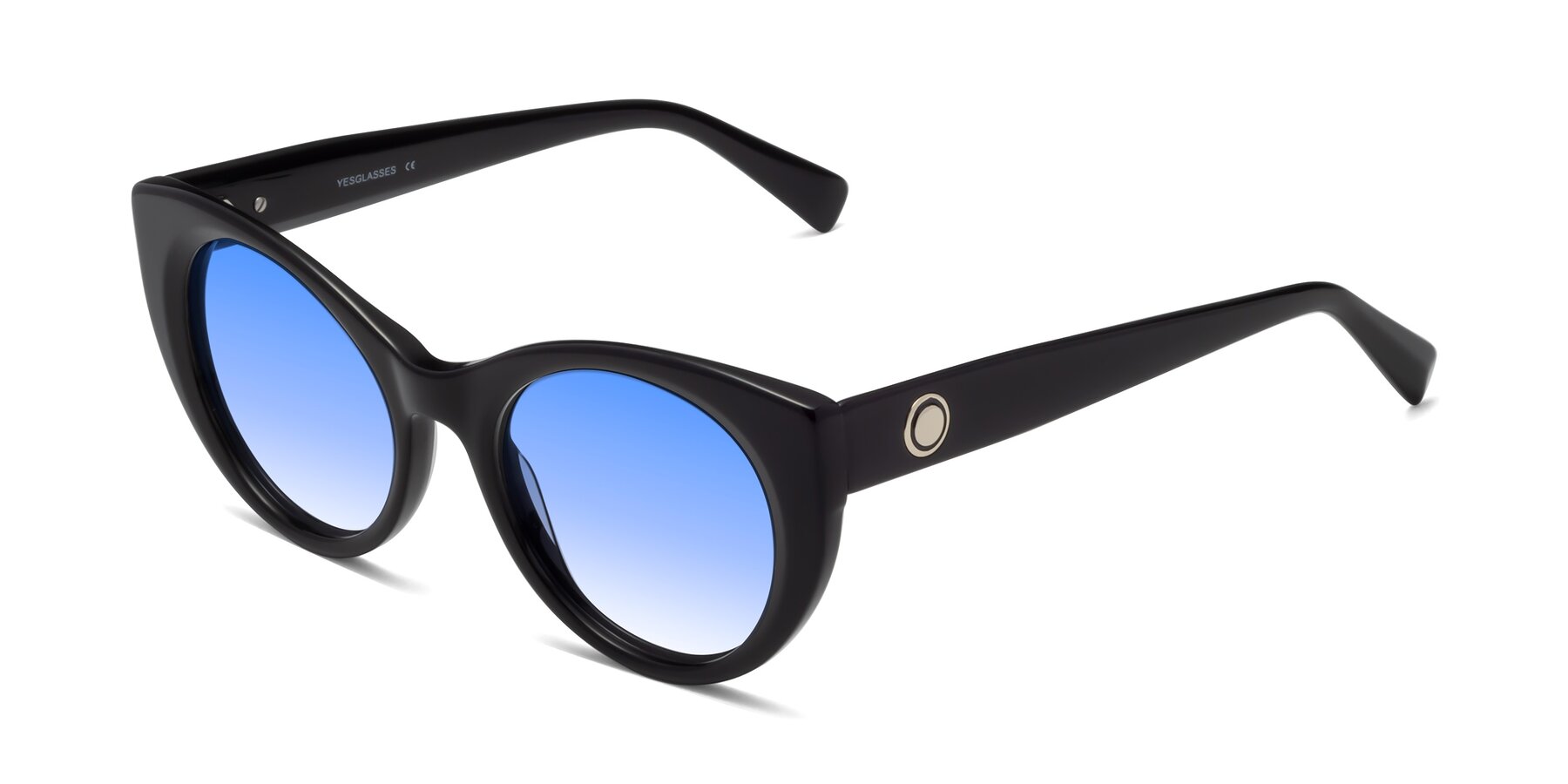 Angle of 1575 in Black with Blue Gradient Lenses