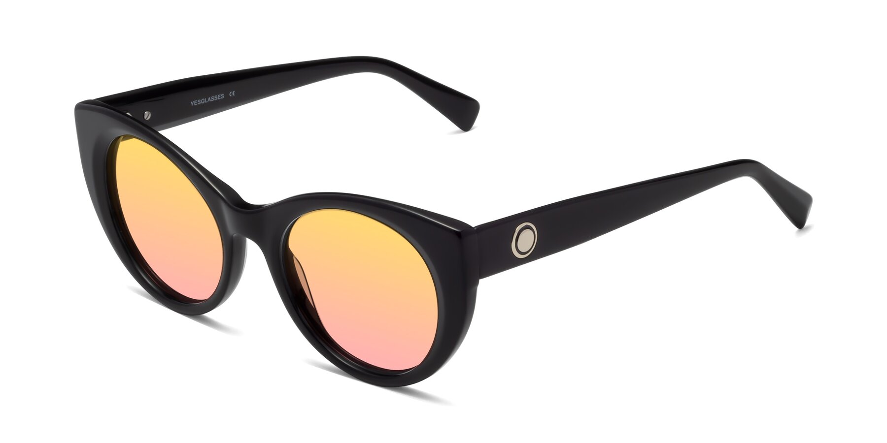 Angle of 1575 in Black with Yellow / Pink Gradient Lenses