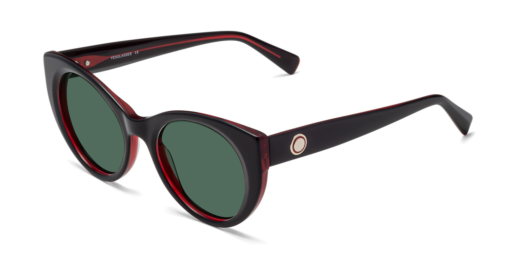 Angle of 1575 in Black-Wine with Green Polarized Lenses
