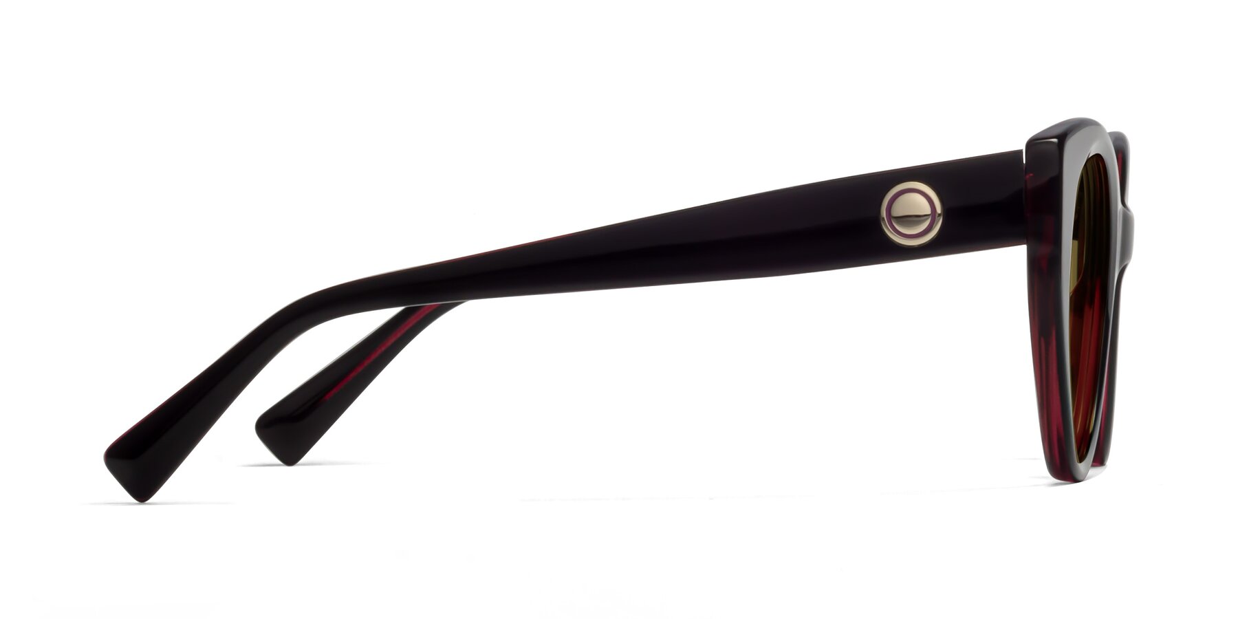 Side of 1575 in Black-Purple with Brown Polarized Lenses