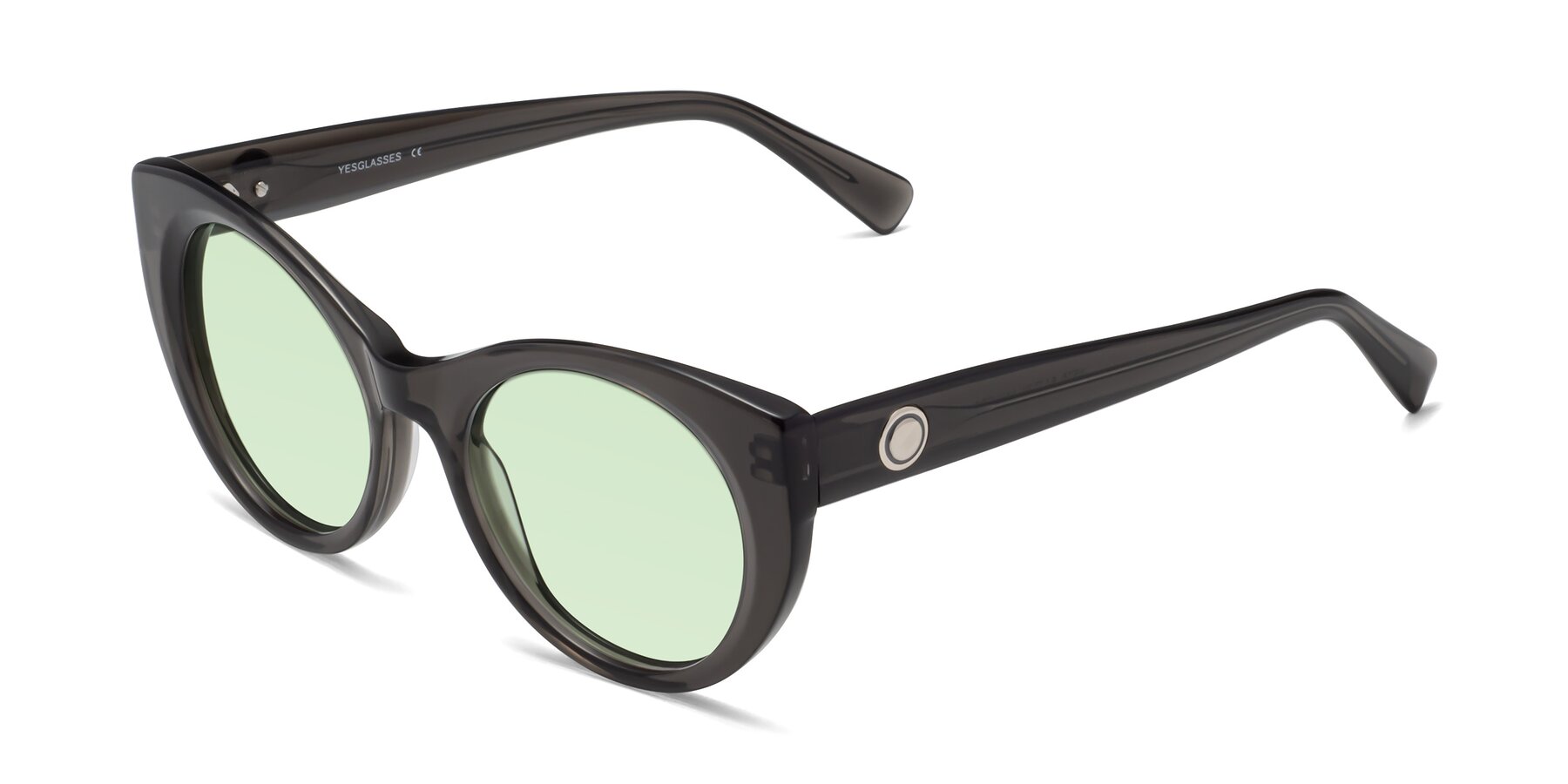 Angle of 1575 in Gray with Light Green Tinted Lenses