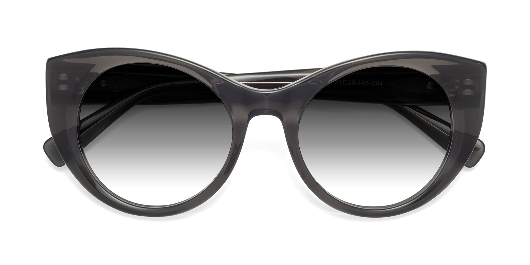 Folded Front of 1575 in Gray with Gray Gradient Lenses