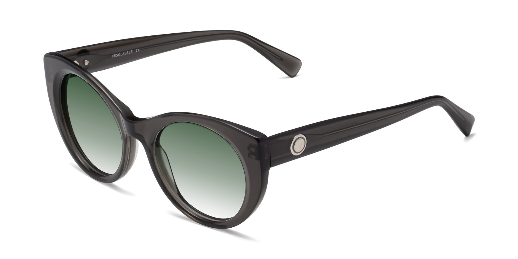Angle of 1575 in Gray with Green Gradient Lenses