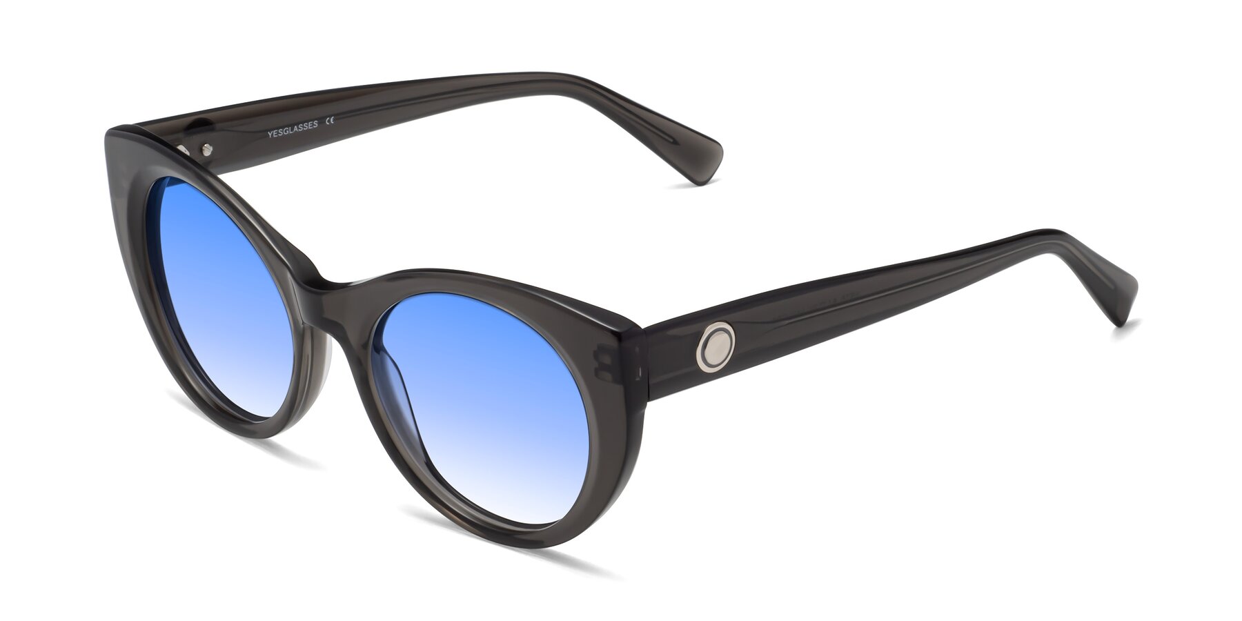 Angle of 1575 in Gray with Blue Gradient Lenses