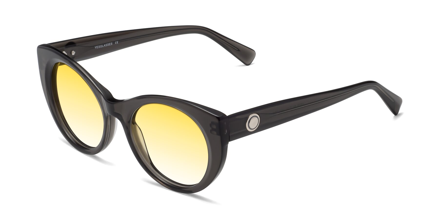 Angle of 1575 in Gray with Yellow Gradient Lenses