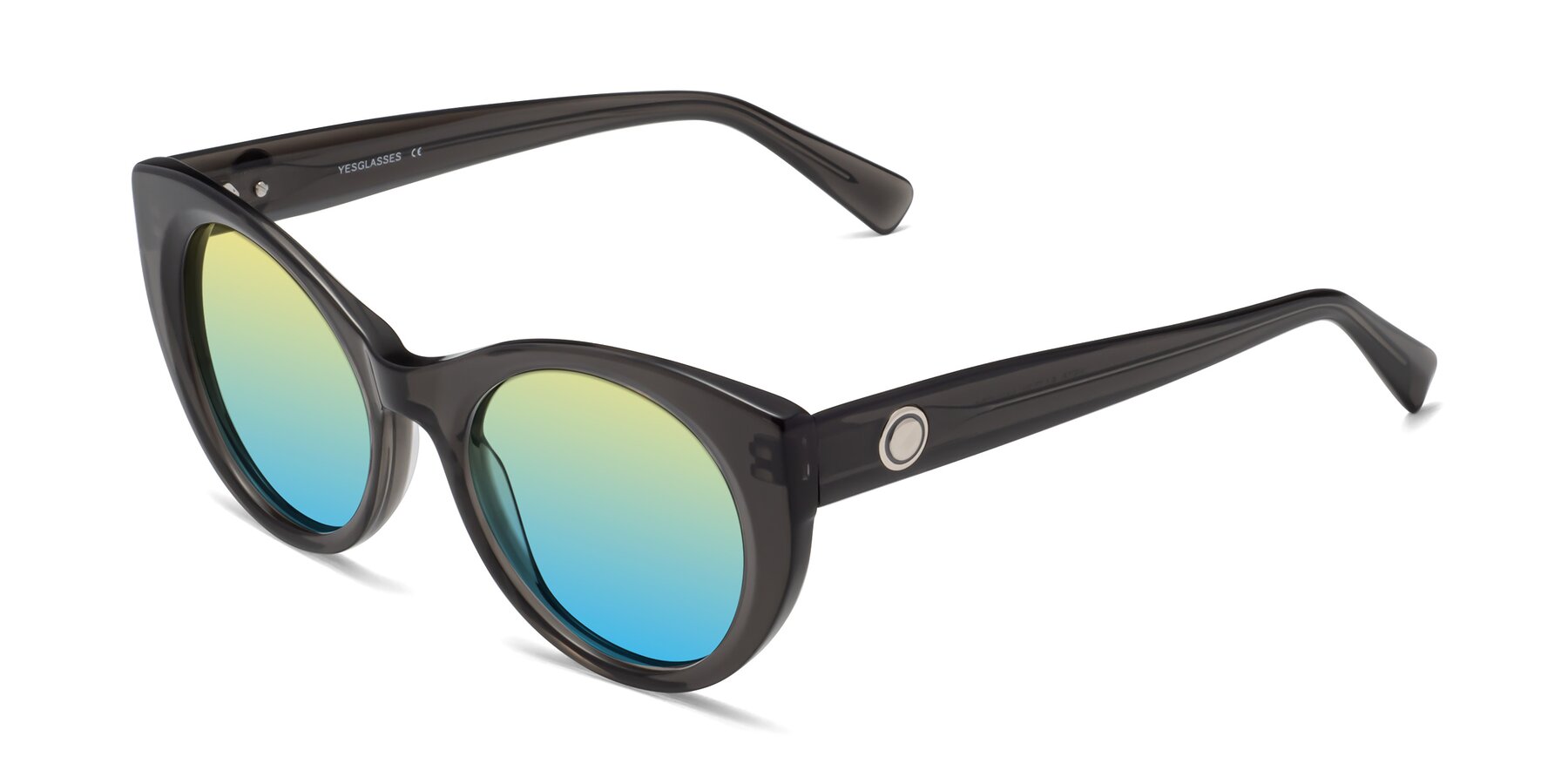 Angle of 1575 in Gray with Yellow / Blue Gradient Lenses