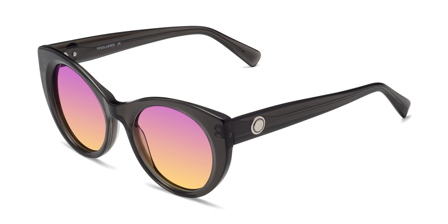 Angle of 1575 in Gray with Purple / Yellow Gradient Lenses