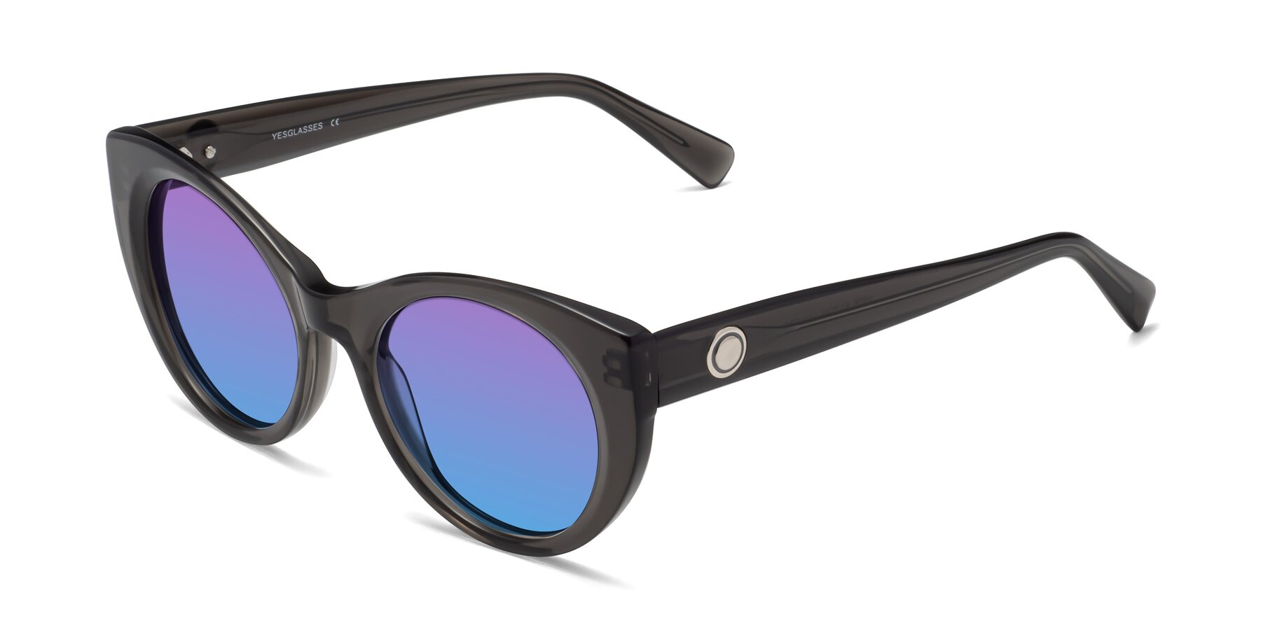 Angle of 1575 in Gray with Purple / Blue Gradient Lenses
