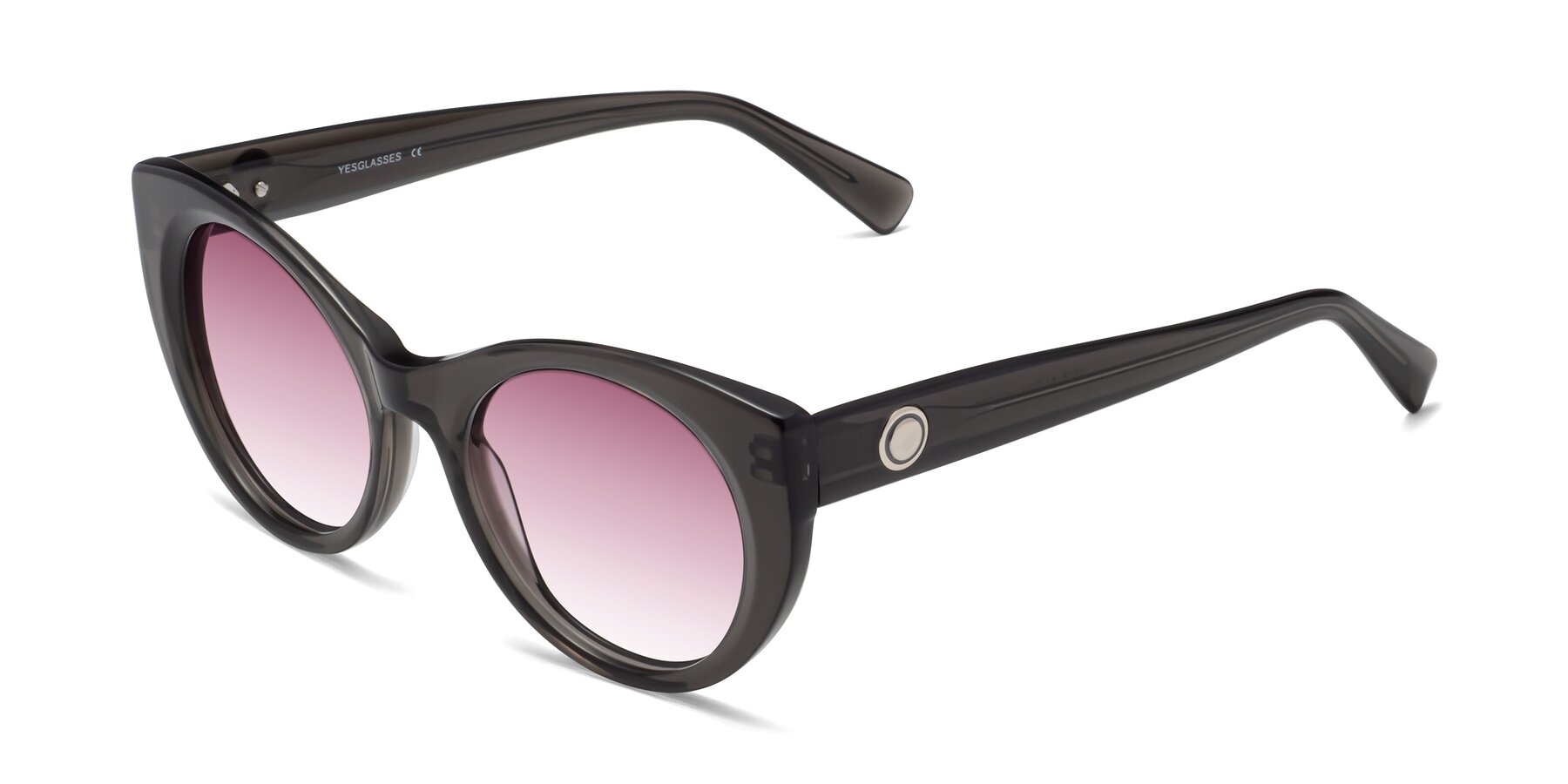 Angle of 1575 in Gray with Wine Gradient Lenses