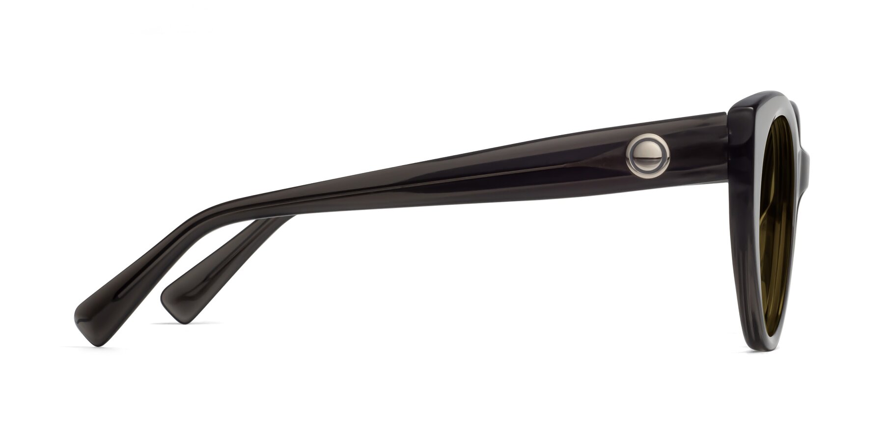 Side of 1575 in Gray with Brown Polarized Lenses