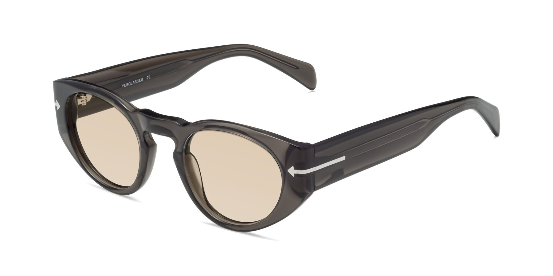 Angle of 1578 in Gray with Light Brown Tinted Lenses