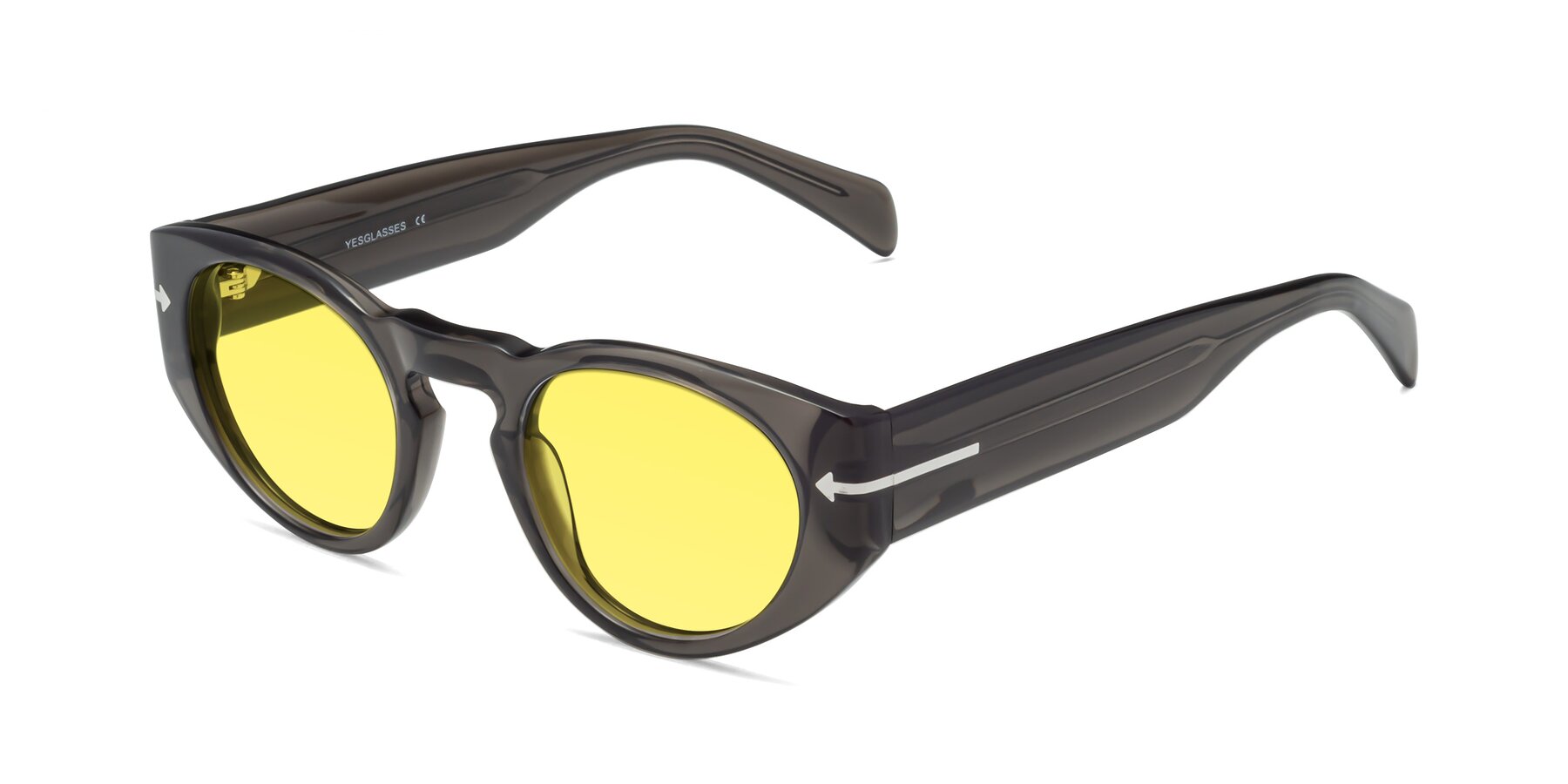 Angle of 1578 in Gray with Medium Yellow Tinted Lenses