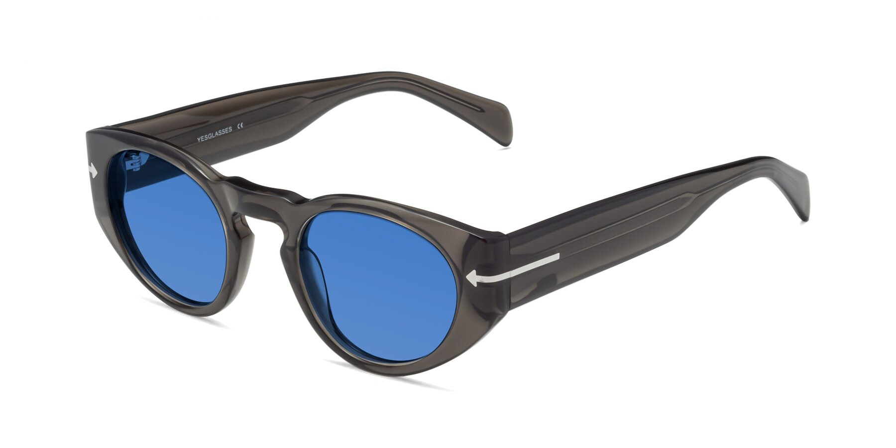 Angle of 1578 in Gray with Blue Tinted Lenses