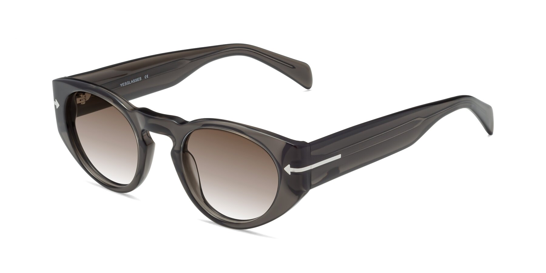 Angle of 1578 in Gray with Brown Gradient Lenses