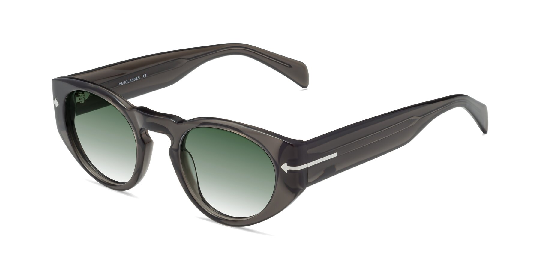Angle of 1578 in Gray with Green Gradient Lenses