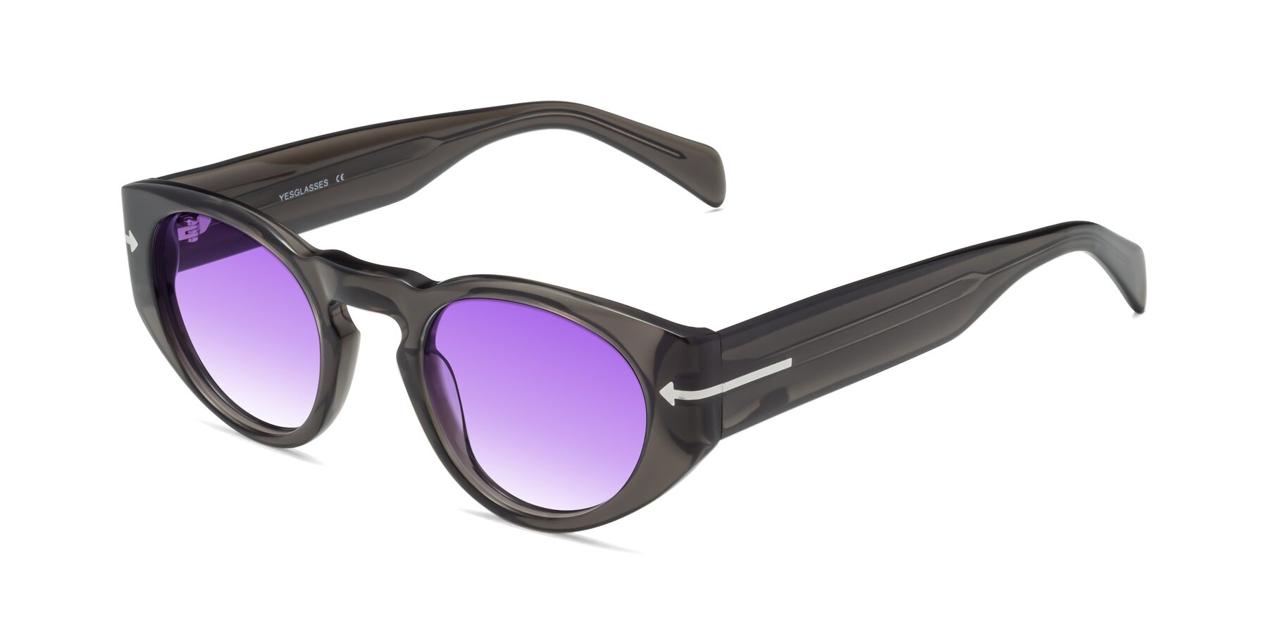 Angle of 1578 in Gray with Purple Gradient Lenses