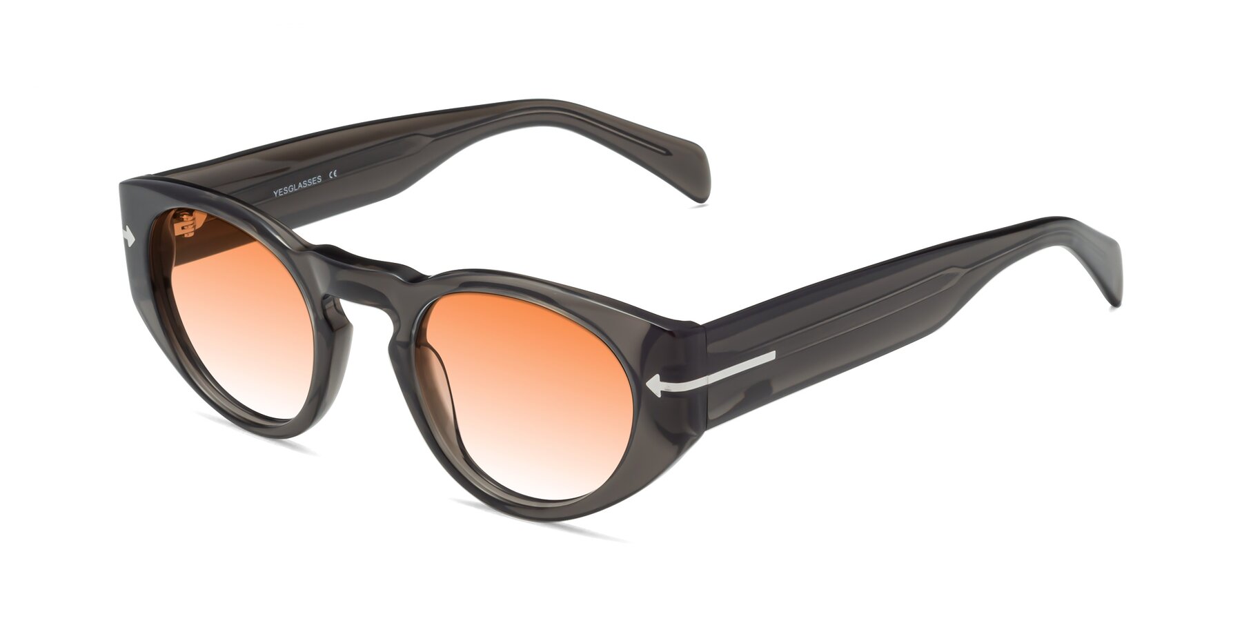 Angle of 1578 in Gray with Orange Gradient Lenses