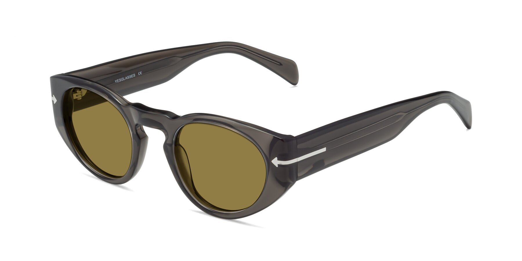 Angle of 1578 in Gray with Brown Polarized Lenses