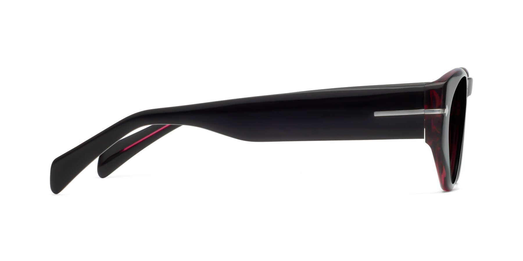 Side of 1578 in Black-Wine with Gray Polarized TAC Lenses