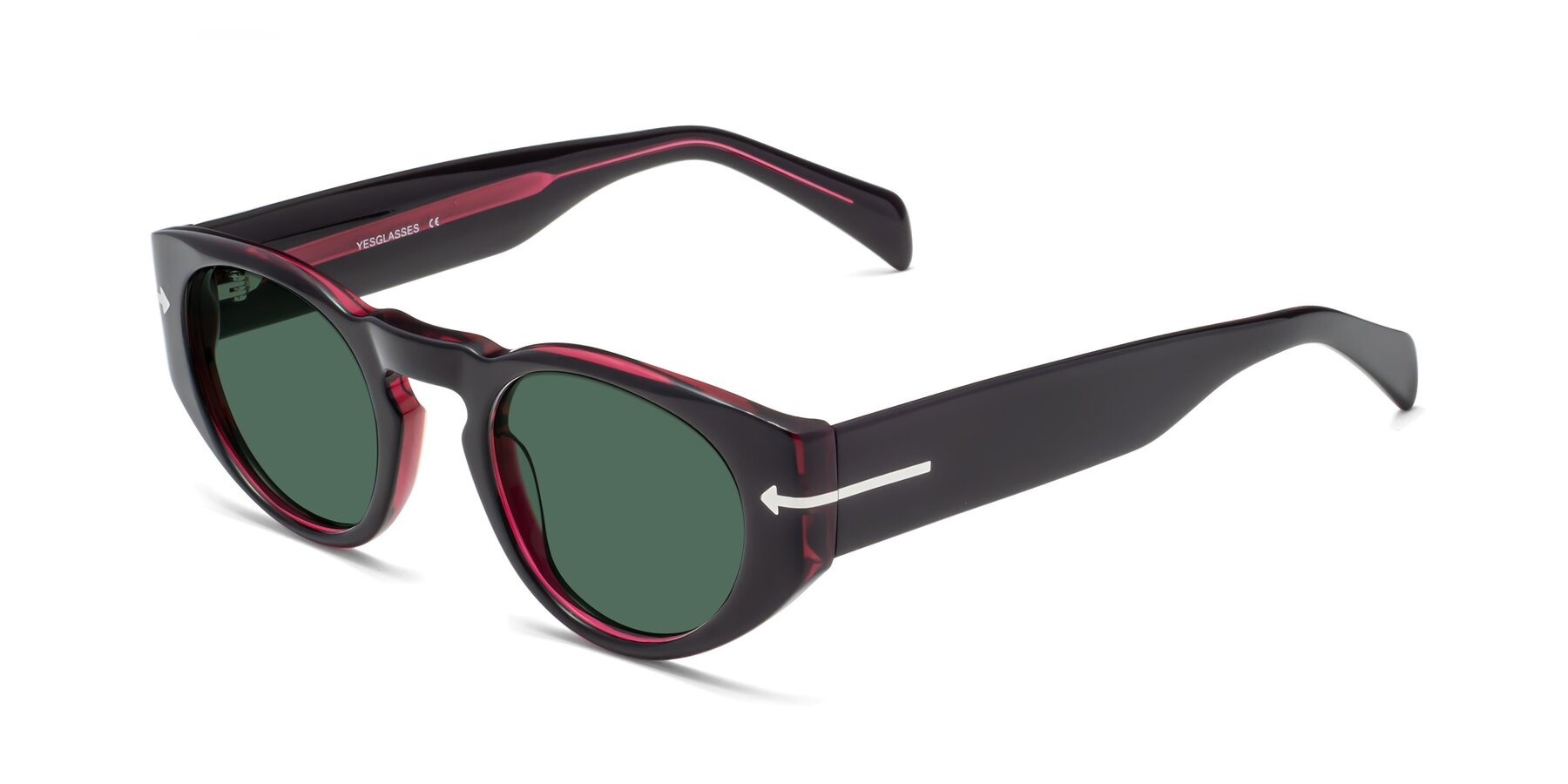 Angle of 1578 in Black-Wine with Green Polarized Lenses