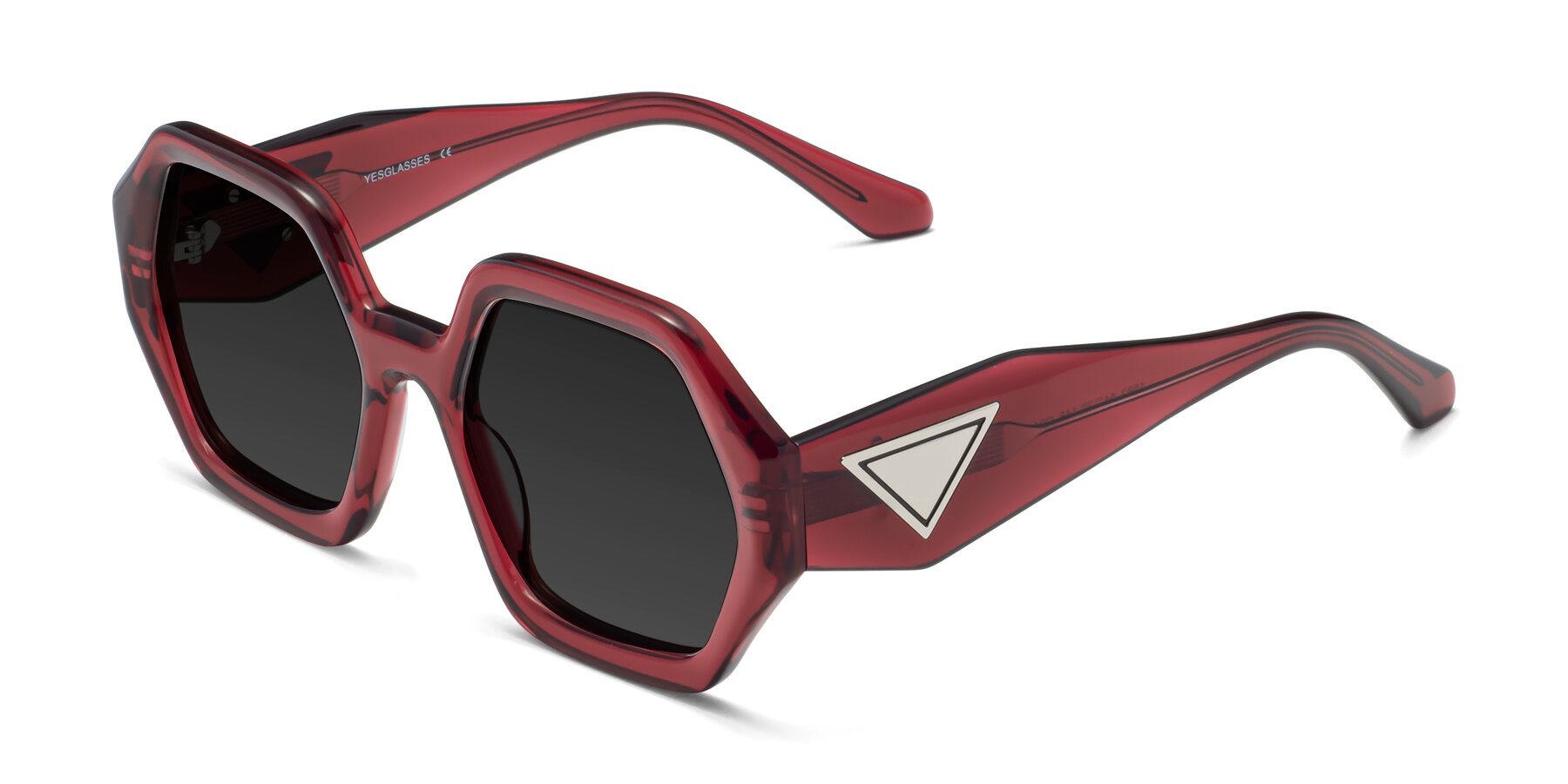 Angle of 1582 in Wine with Gray Polarized TAC Lenses