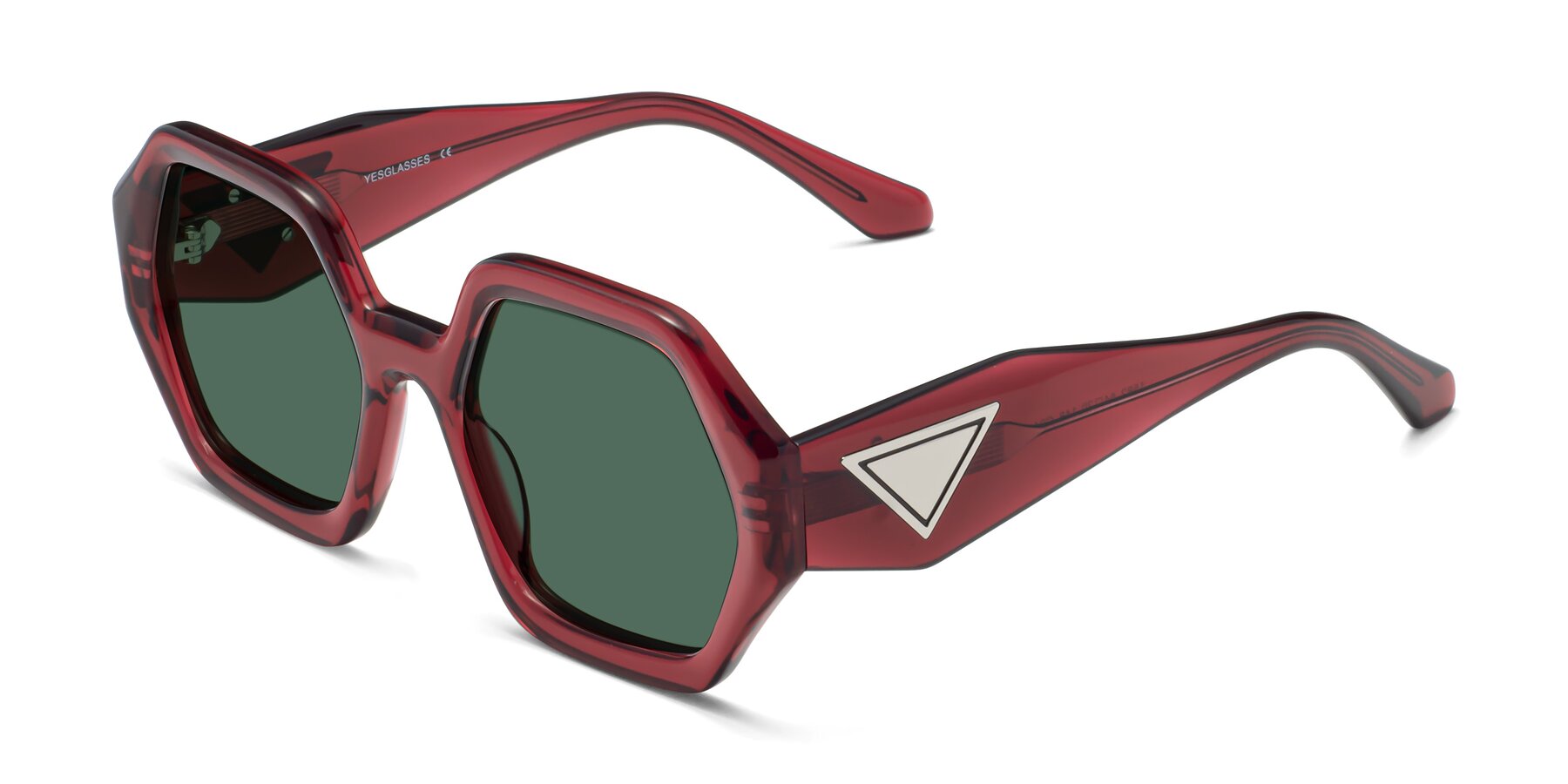 Angle of 1582 in Wine with Green Polarized Lenses