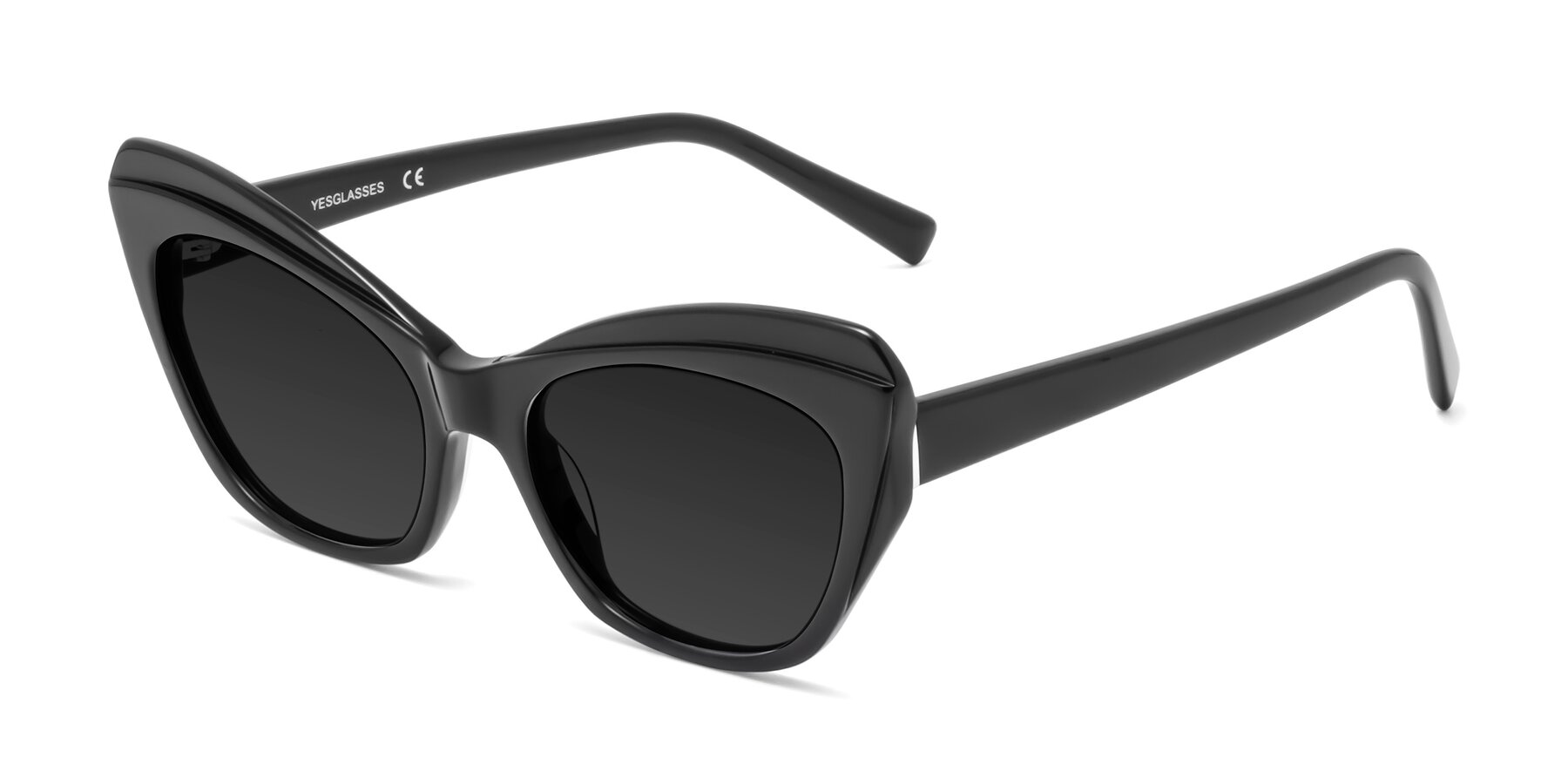 Angle of 1469 in Black with Gray Polarized TAC Lenses