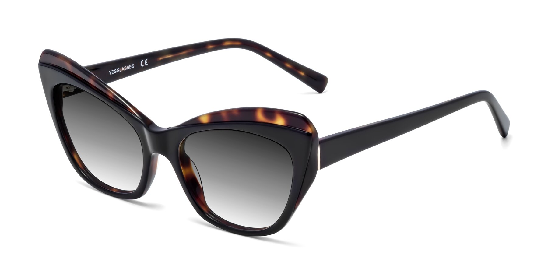 Angle of 1469 in Black-Tortoise with Gray Gradient Lenses