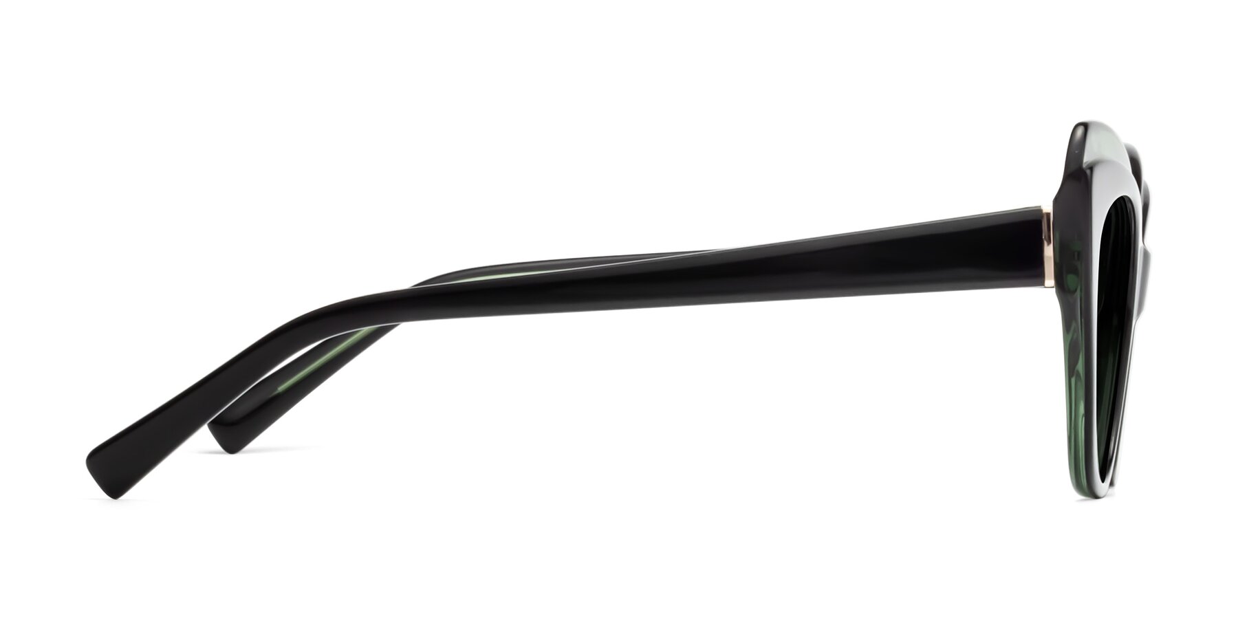 Side of 1469 in Black-Green with Gray Polarized TAC Lenses