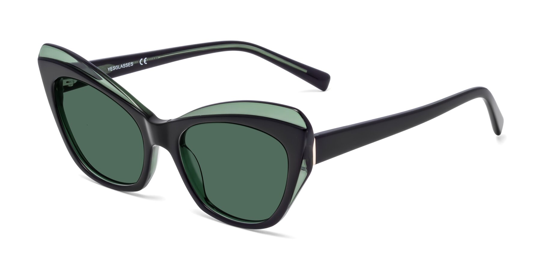 Angle of 1469 in Black-Green with Green Polarized Lenses