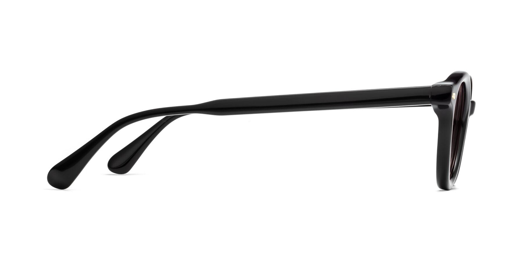 Side of 1472 in Black with Light Garnet Tinted Lenses